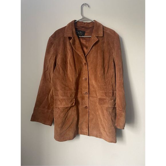 Terry Lewis Classic Luxuries Jackets & Blazers - Women's Suede Jacket in Tan